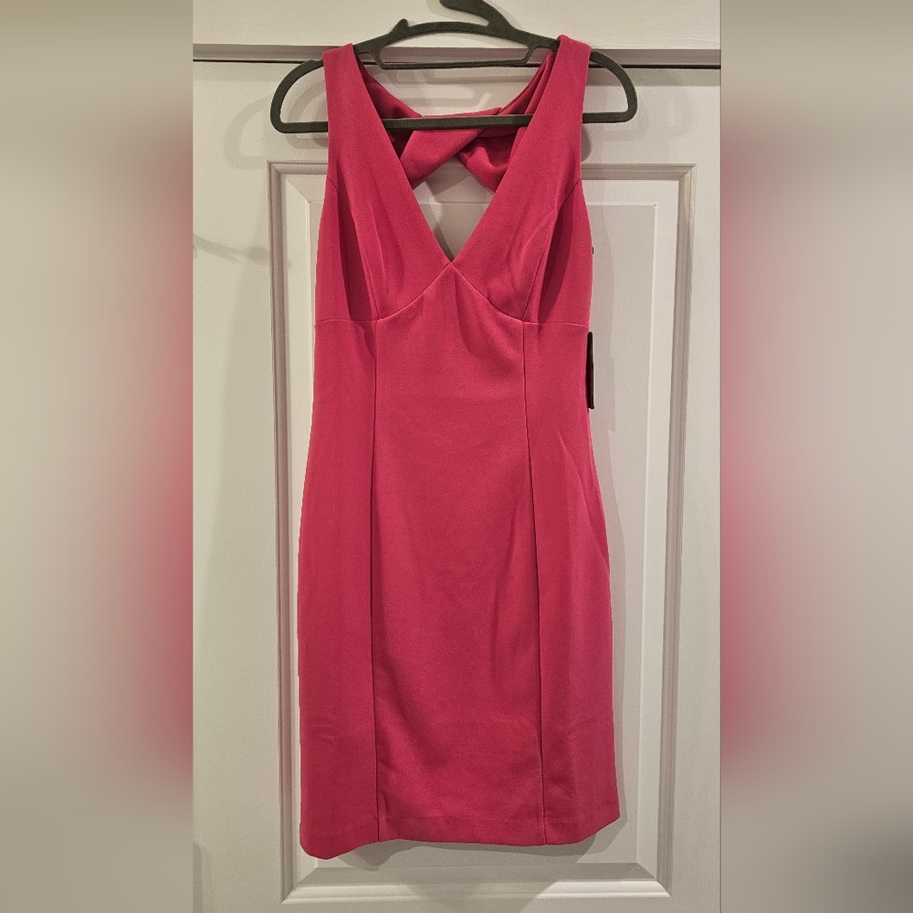 Vince Camuto Vibrant Pink Mini Dress